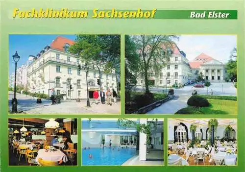 AK / Ansichtskarte  Bad_Elster_Vogtland_Sachsen Fachklinikum Sachsenhof Gastraeume Hallenbad