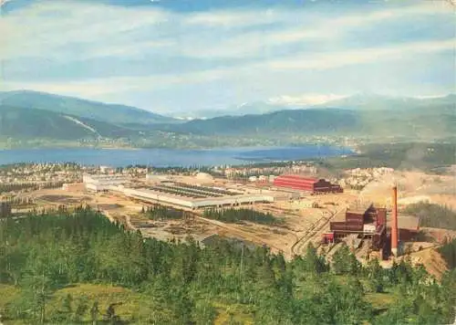 AK / Ansichtskarte 73986606 Norge_Norwegen_Norway View of the Town and the State owned Ironworks