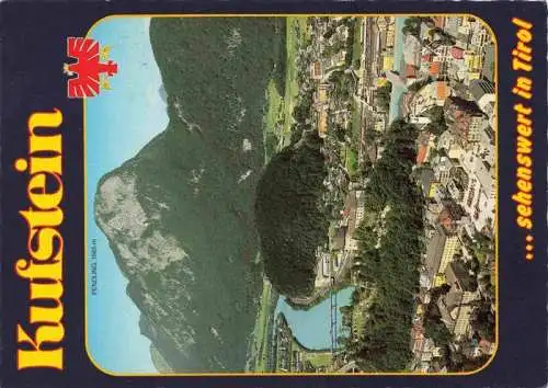 AK / Ansichtskarte 73986607 KUFSTEIN_Tirol_AT Historische Festung mit Heldenorgel und Pentling Fliegeraufnahme