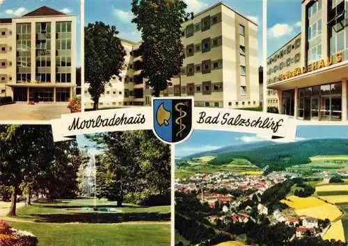 AK / Ansichtskarte  Bad_Salzschlirf  Moorbadehaus Park Fliegeraufnahme