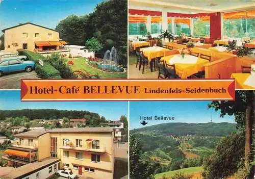 AK / Ansichtskarte 73986668 Seidenbuch Hotel Cafe Bellevue Gastraum Park Panorama