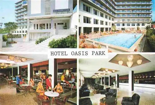 AK / Ansichtskarte 73986674 CALELLA_de_la_Costa_Calella_de_Mar_ES Hotel Oasis Park Schwimmbad Speisesaal Bar