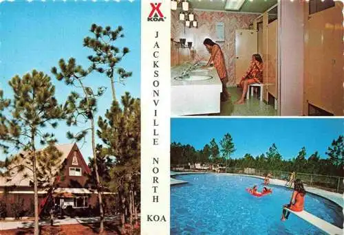 AK / Ansichtskarte  Kingsland_Georgia Florida Line Koa Bright Acres Modern Camping Swimming Pool