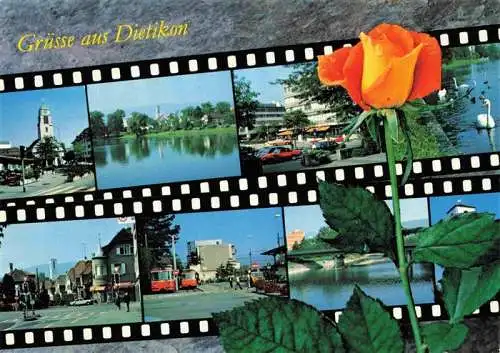 AK / Ansichtskarte  Dietikon_ZH Teilansichten Bilder auf Filmrolle Rose