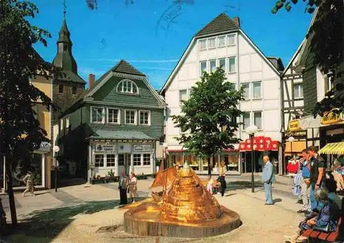 AK / Ansichtskarte  Hattingen__Ruhr Obermarkt mit Treidlerbrunnen