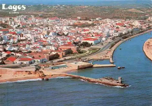 AK / Ansichtskarte 73986760 Lagos_Algarve_Faro_PT Fliegeraufnahme