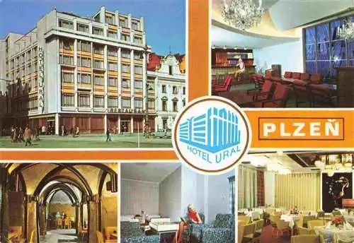 AK / Ansichtskarte 73986778 PLZEN_Pilsen_CZ Hotel Ural Restaurant