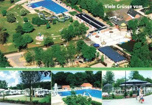 AK / Ansichtskarte  Gangelt Ferienanlage Luftaufnahme Wohnmobilstellplatz Freibad