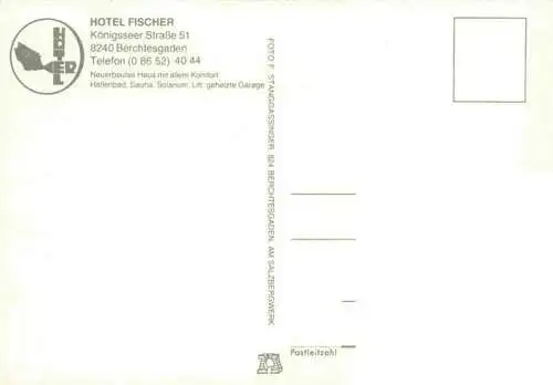 AK / Ansichtskarte  BERCHTESGADEN Hotel Fischer