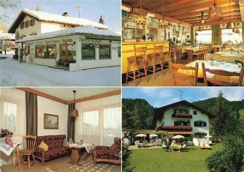 AK / Ansichtskarte  Reit_Winkl Sport-Klause und Gaestehaus Restaurant Garten