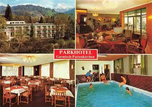 AK / Ansichtskarte  GARMISCH-PARTENKIRCHEN Parkhotel Restaurant Hallenbad