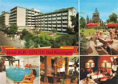 AK / Ansichtskarte  BAD_KIssINGEN Hotel Kur-Center Restaurant Terrasse Hallenbad