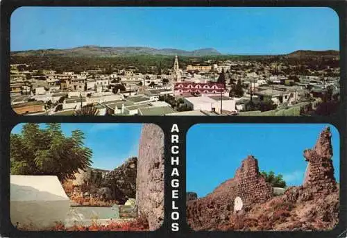 AK / Ansichtskarte 73986871 Archagelos_Rhodos_Rhodes_aegaeis Panorama Ruine