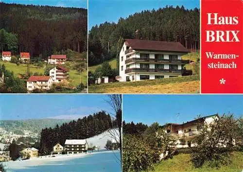 AK / Ansichtskarte  Warmensteinach Gaestehaus Haus Brix Landschaftspanorama Fichtelgebirge