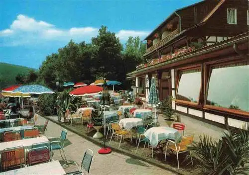 AK / Ansichtskarte 73986922 BAD_SOODEN-ALLENDORF Berggasthof Ahrenberg Restaurant Terrasse