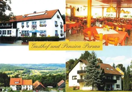 AK / Ansichtskarte  Pottenstein_Oberfranken Gasthof Pension Persau Gastraum Panorama