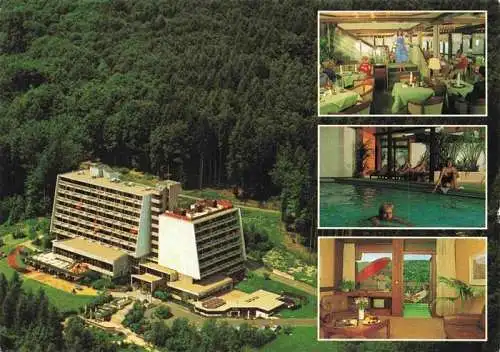 AK / Ansichtskarte 73987048 Bad_Brueckenau_Bayern Regena-Sanatorium Kurgebiet Sinntal Restaurant Hallenbad Luftaufnahme