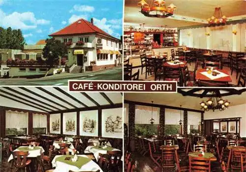 AK / Ansichtskarte 73987055 Zell_Odenwald Café Konditorei Orth Gastraum