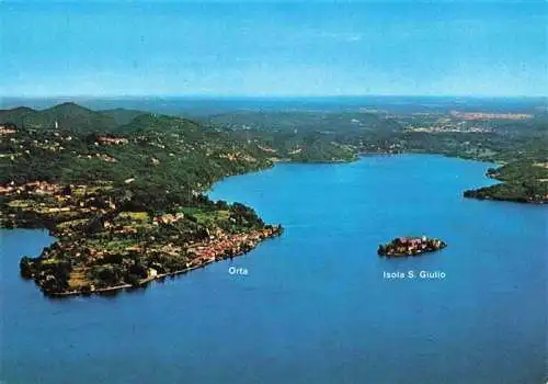 AK / Ansichtskarte  Orta_San_Giulio_IT e Isola S. Giulio viste dall aereo