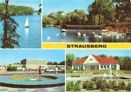 AK / Ansichtskarte 73987121 Strausberg_Brandenburg Am Straus-See Haus der NVA Klub am See Park der Solidaritaet