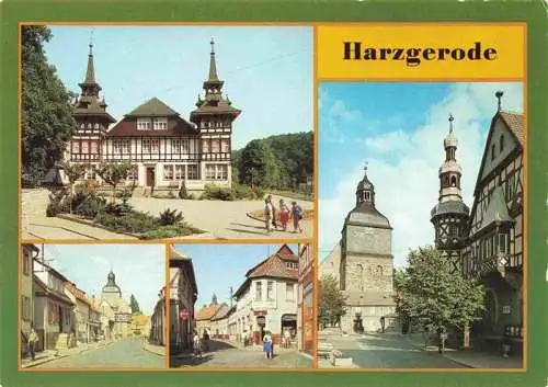 AK / Ansichtskarte 73987131 Harzgerode OT Alexisbad Reichsbahn-Erholungsheim Selketal Oberstrasse Kirche Rathaus