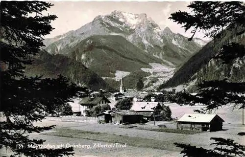 AK / Ansichtskarte  Mayrhofen_Zillertal_Tirol_AT mit Gruenberg im Zillertal