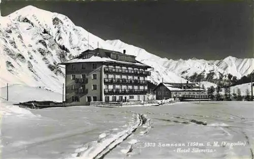 AK / Ansichtskarte  Samnaun_Dorf_GR Hotel Silvretta