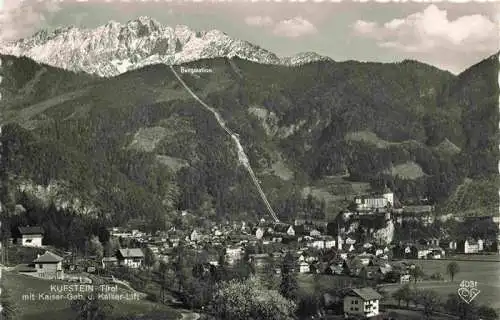 AK / Ansichtskarte  KUFSTEIN_Tirol_AT mit Kaiser Gebirge und Kaiser Lift