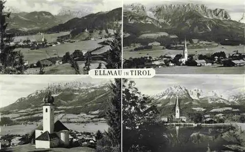 AK / Ansichtskarte  Ellmau_Elmau_Tirol_AT Panorama Kirche Seepartie