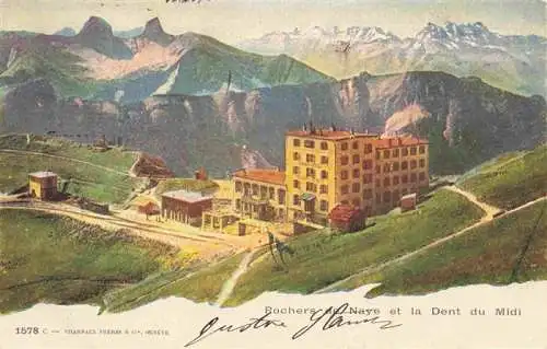 AK / Ansichtskarte  Rochers_de_Naye_VD et la Dent du Midi