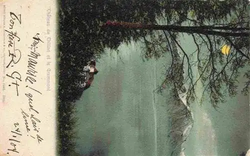 AK / Ansichtskarte  Chateau_de_Chillon_Montreux_VD et le Grammont