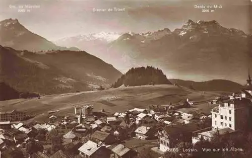 AK / Ansichtskarte  Leysin_VD Vue sur les Alpes