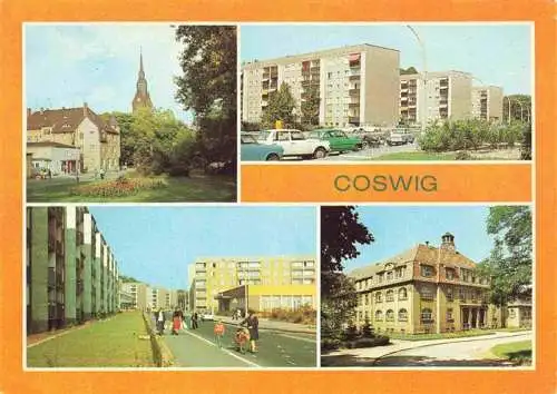 AK / Ansichtskarte  Coswig__Sachsen Friedrich-Engels-Platz Strasse der Befreiung Pflegeheim Kreisheim Coswig