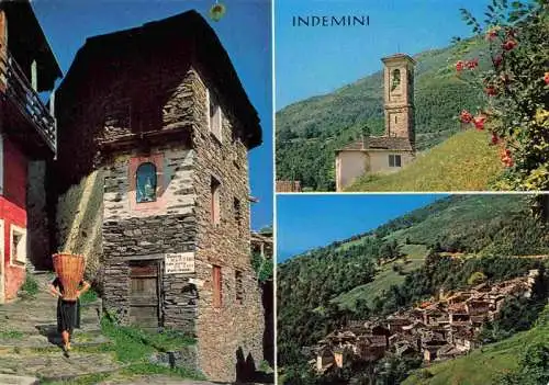 AK / Ansichtskarte  Indemini_TI Teilansichten Bergdorf Kirche