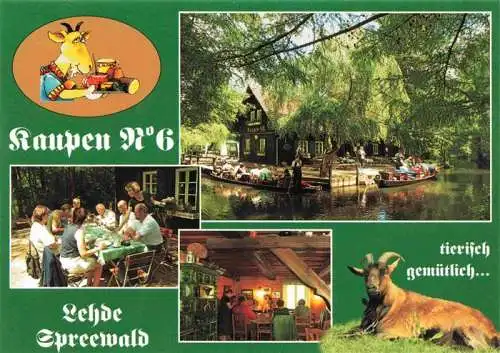 AK / Ansichtskarte  Lehde_Luebbenau_Spreewald Gasthaus Kaupen No. 6 Kahnfahrten