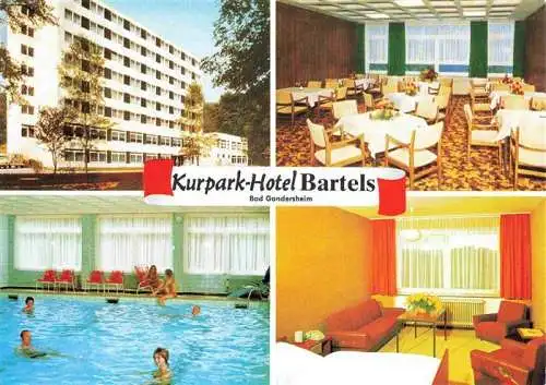 AK / Ansichtskarte  Bad_Gandersheim Kurpark-Hotel Bartels Restaurant Hallenbad