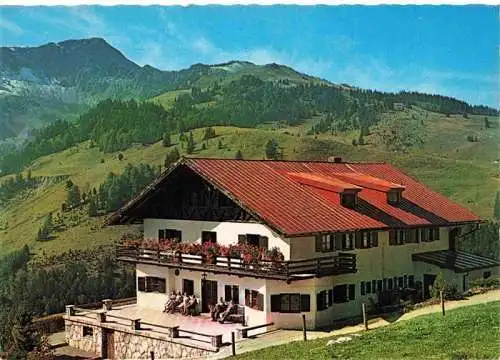 AK / Ansichtskarte  Bayrischzell_Bayrisch_Zell Siemensberghaus mit Traithengebirge