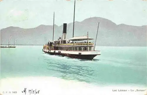 AK / Ansichtskarte  Lac_Leman_Genfersee_GE La Suisse Fahrgastschiff