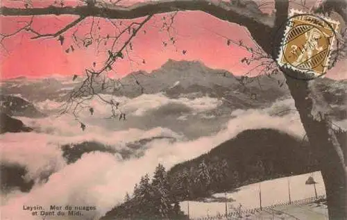 AK / Ansichtskarte  Leysin_VD Mar de nuages et Dent du Midi