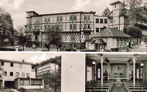 AK / Ansichtskarte  Bad_Lauterberg Kneipp Heim St Benno Stift Schwesternhaus St Maria Kapelle und Kneipp Sanatorium Dr v Plachy