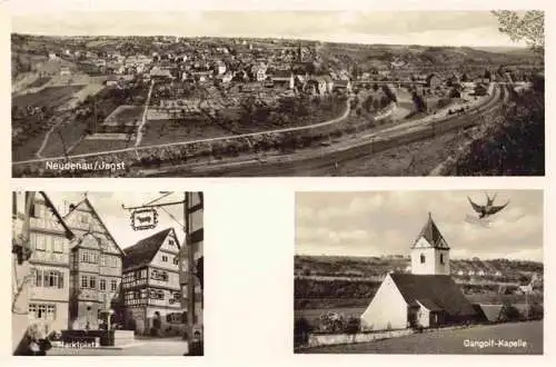 AK / Ansichtskarte  Neudenau_Jagst_Heilbronn_BW Panorama Marktplatz Gangolf Kapelle