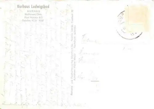 AK / Ansichtskarte  Murnau_Staffelsee Kurhaus Ludwigsbad