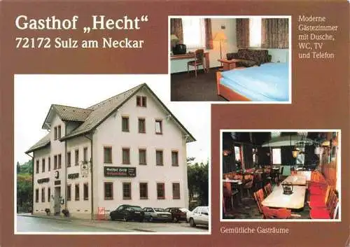 AK / Ansichtskarte  Sulz_Neckar Gasthof Hecht Gaestezimmer Gastraum