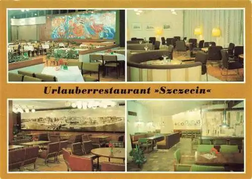 AK / Ansichtskarte  Binz_Ruegen FDGB-Urlauberrestaurant Szczecin Speiserestaurant Odra Café Malina Verbinder Bierstube Gryl