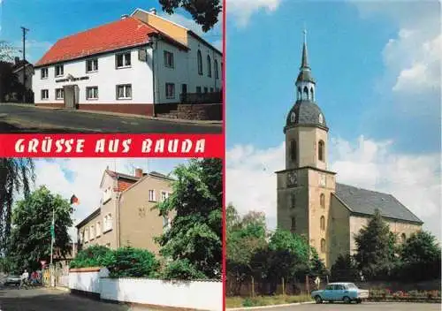 AK / Ansichtskarte  Bauda Gaststaette zum Loewen Teilansicht Kirche