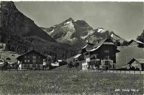 AK / Ansichtskarte  Gsteig_Saanen_BE Teilansicht Alpen