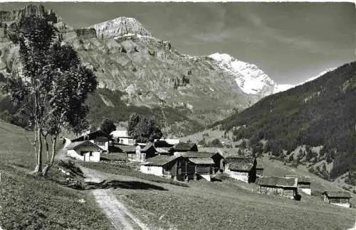 AK / Ansichtskarte  Leukerbad_Loueche-les-Bains_VS Panorama Blick gegen Rinderhorn und Balmhorn Berner Alpen