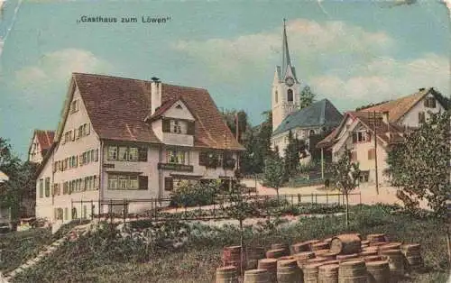 AK / Ansichtskarte  UZWIL_Uzweil_SG Gasthaus zum Loewen Kirche