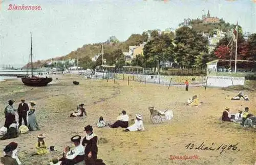 AK / Ansichtskarte 73987759 Blankenese_Hamburg Strandpartie