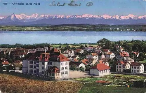 AK / Ansichtskarte  Colombier__NE Vue panoramique et les alpes